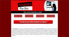 Desktop Screenshot of parbiomagneticoimanes.com